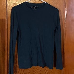 Eddie Bauer long sleeve shirt teal medium, 100% cotton